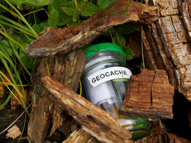 Boîte geocachée