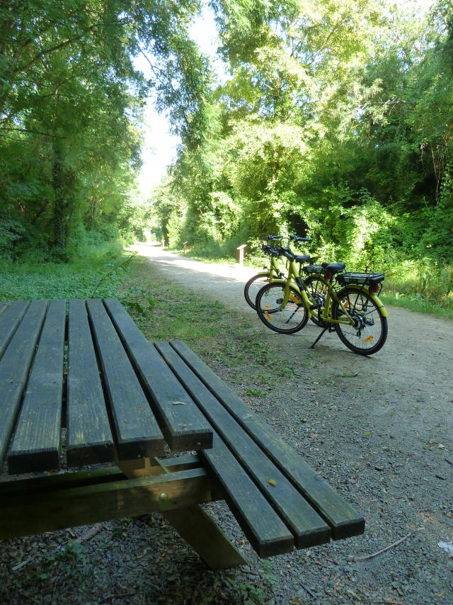 Voie Verte avec table et vélos