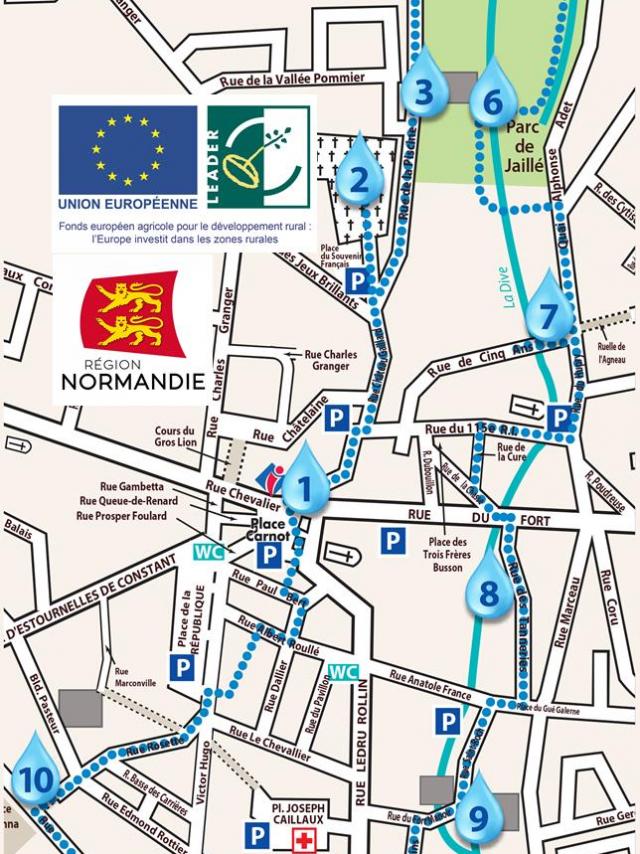 Plan Mamers au fil de l'eau