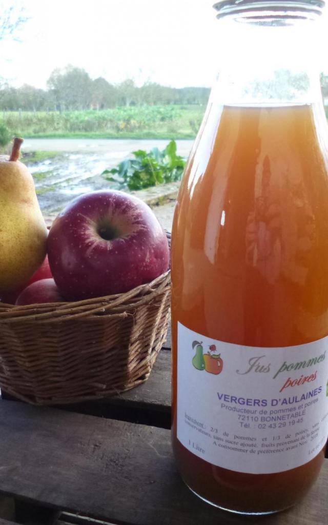 Jus Pommes Poires Vergers d'Aulaines
